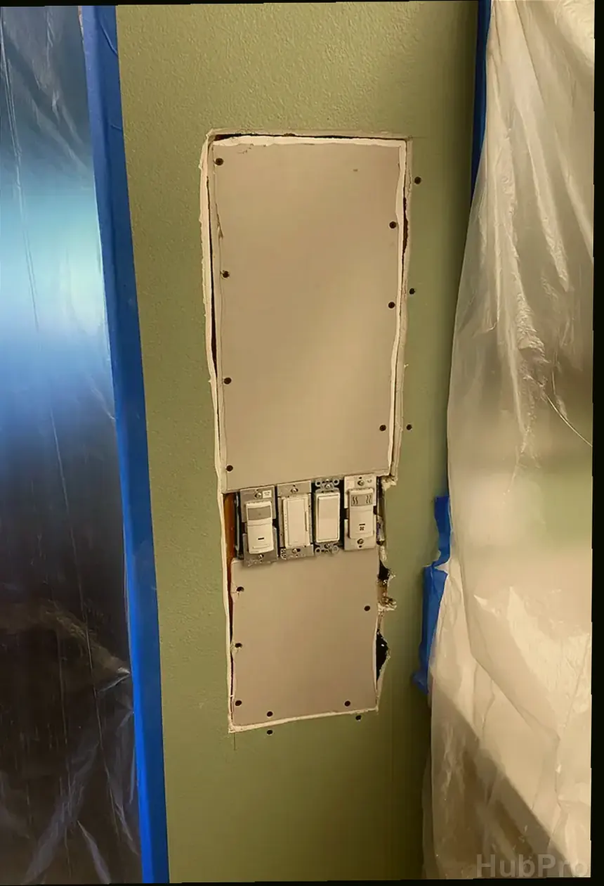 Finished drywall repair result in Irvine