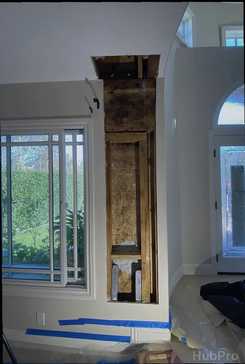 Drywall leak repair and texture matching in Huntington Beach CA with clean finish
