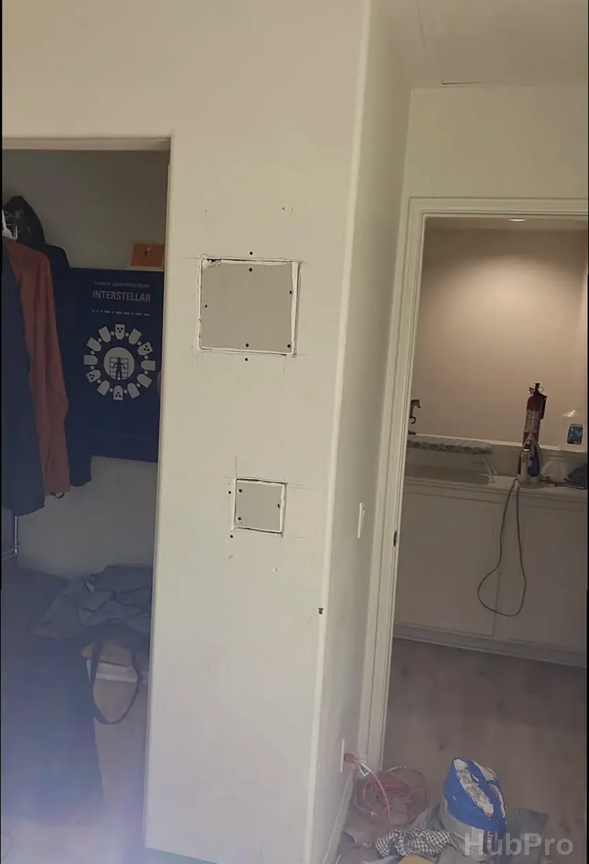 Wall hole repair service in Irvine CA with texture matching and smooth finish