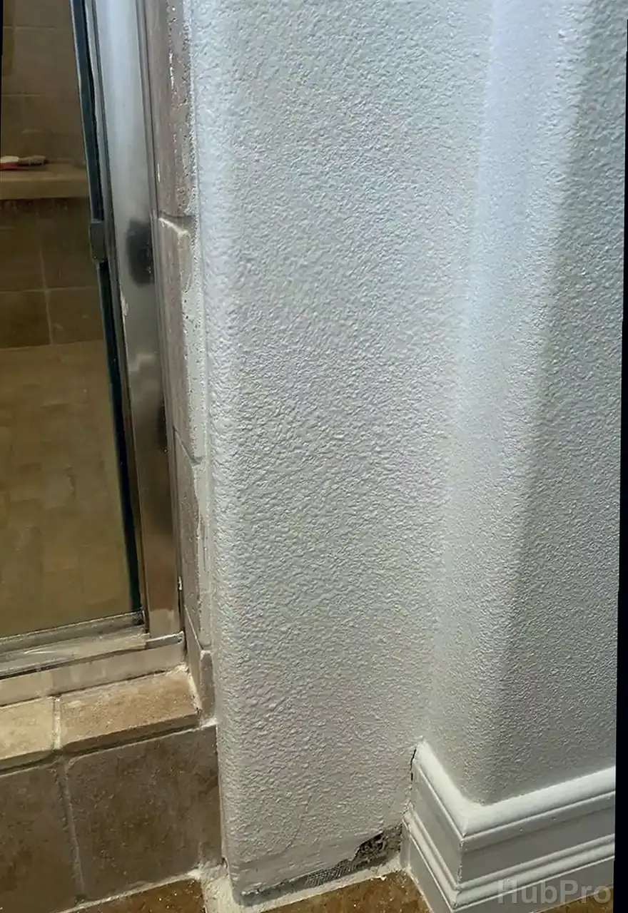 Drywall leak repair and texture matching in Irvine CA with clean finish