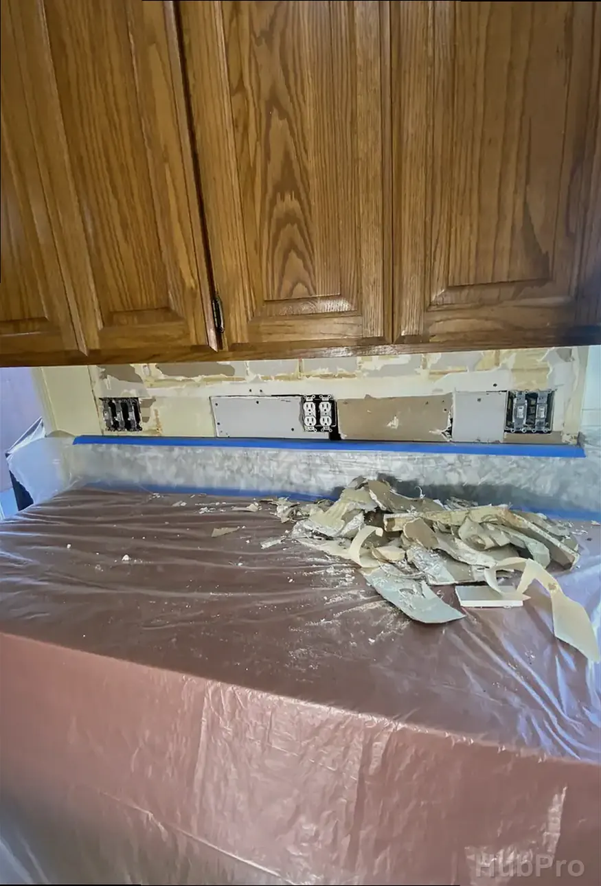 Wall hole repair service in La Habra CA with texture matching and smooth finish