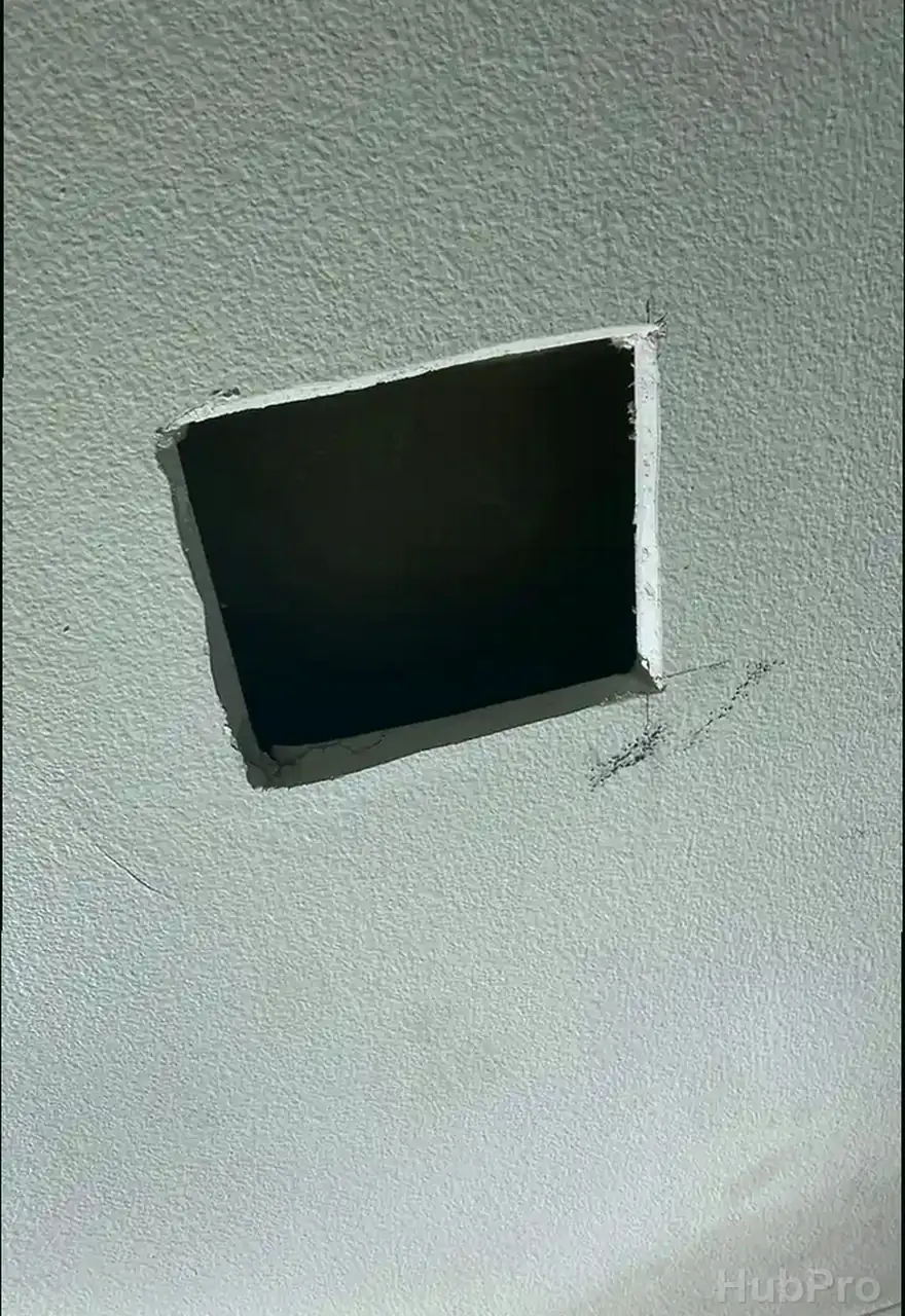 Drywall leak repair and texture matching in La Palma CA with clean finish