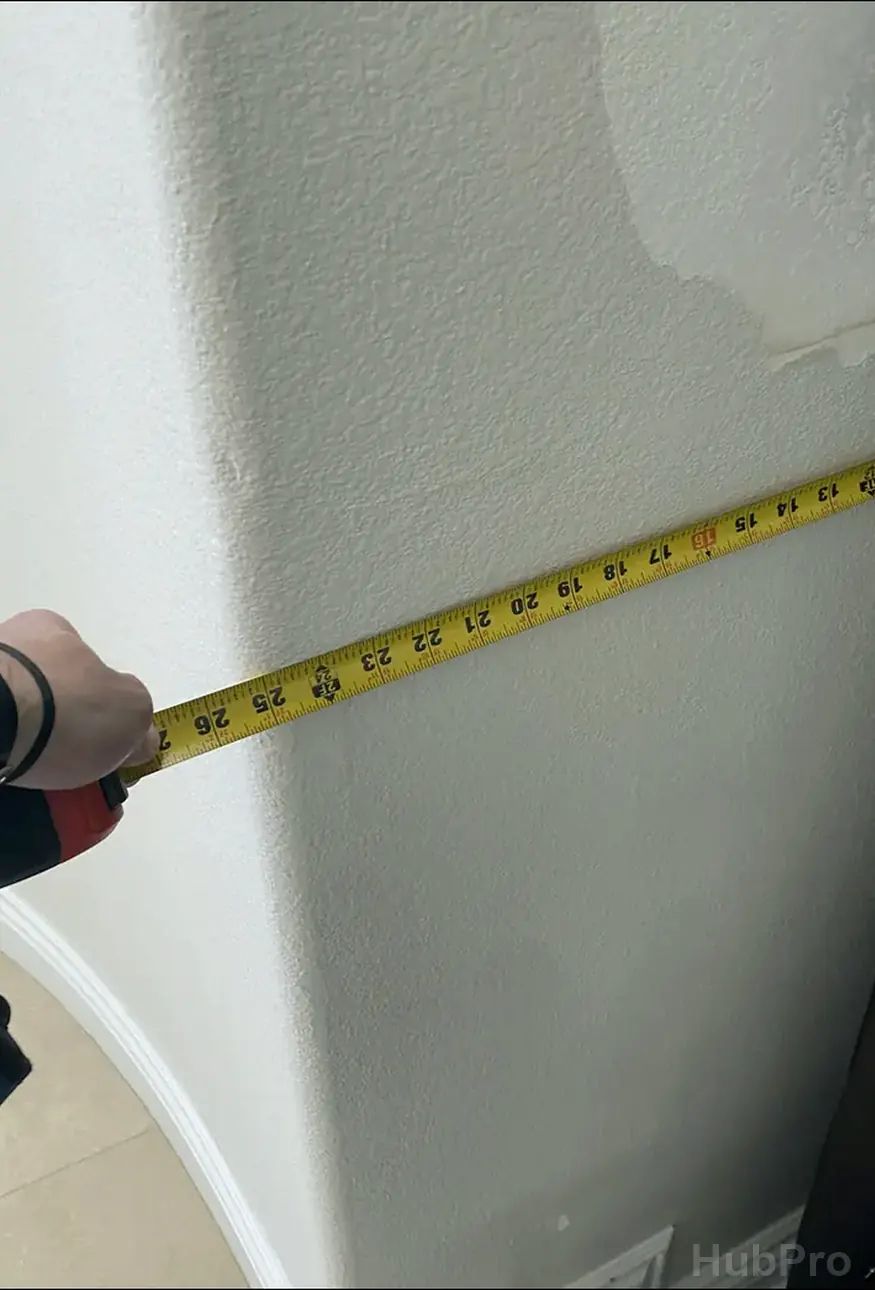 Wall hole repair service in Lake Forest CA with texture matching and smooth finish