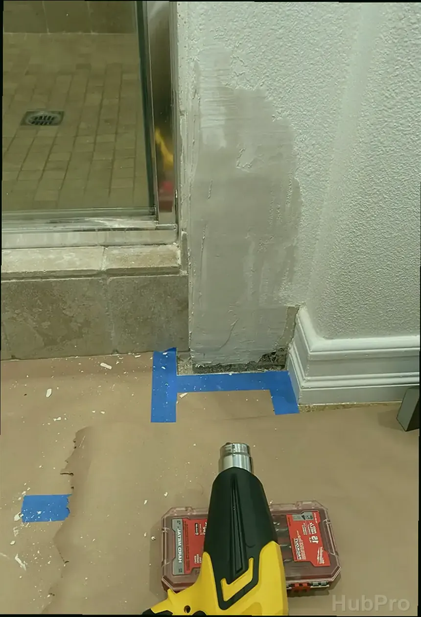 Wall hole repair service in Los Alamitos CA with texture matching and smooth finish