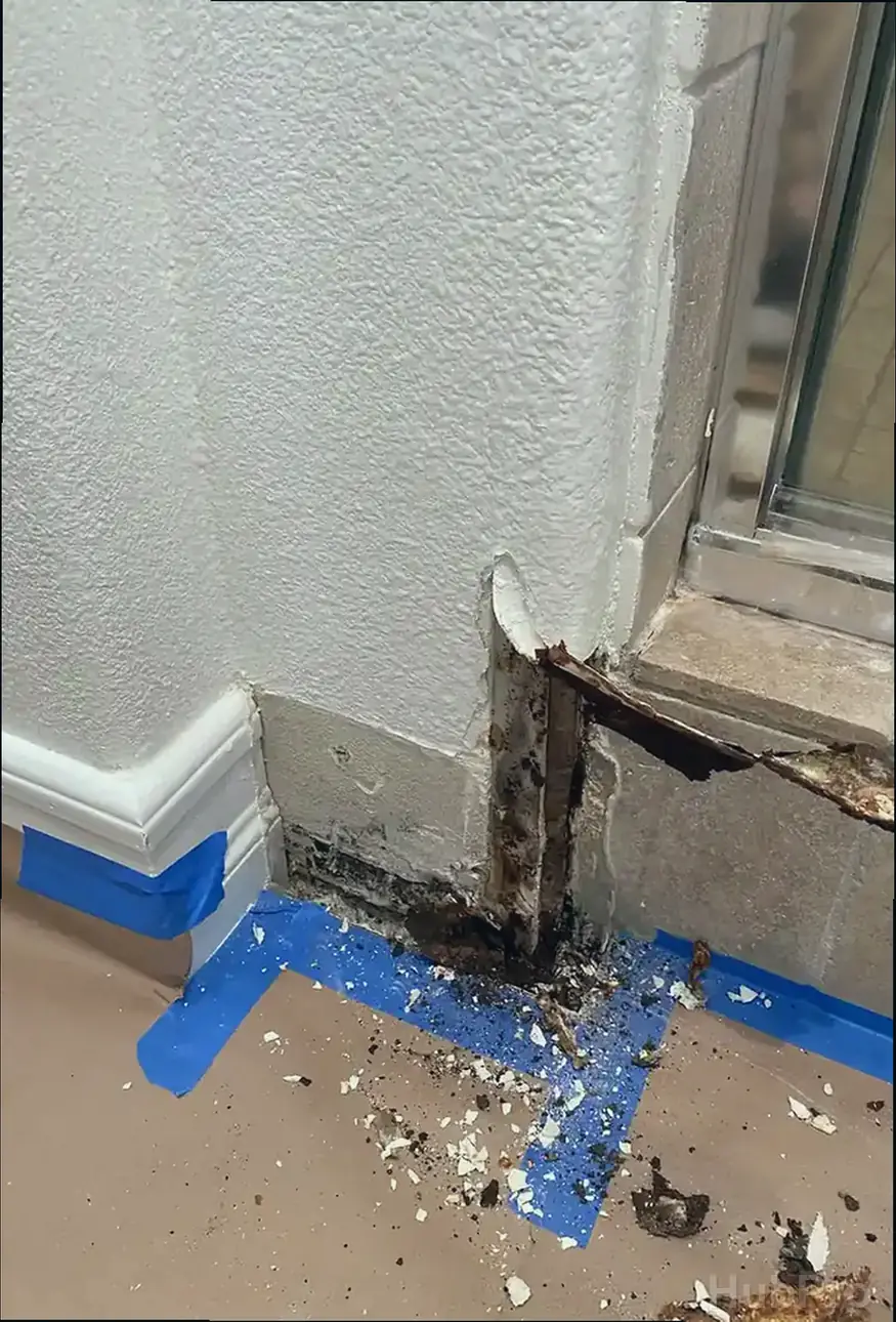 Wall hole repair service in Westminster CA with texture matching and smooth finish