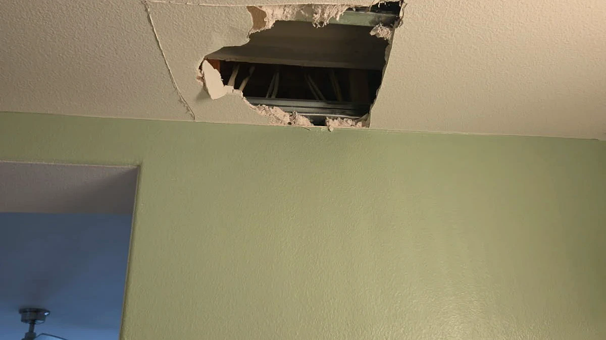 Water Damage Repair article illustration for wall leak repair